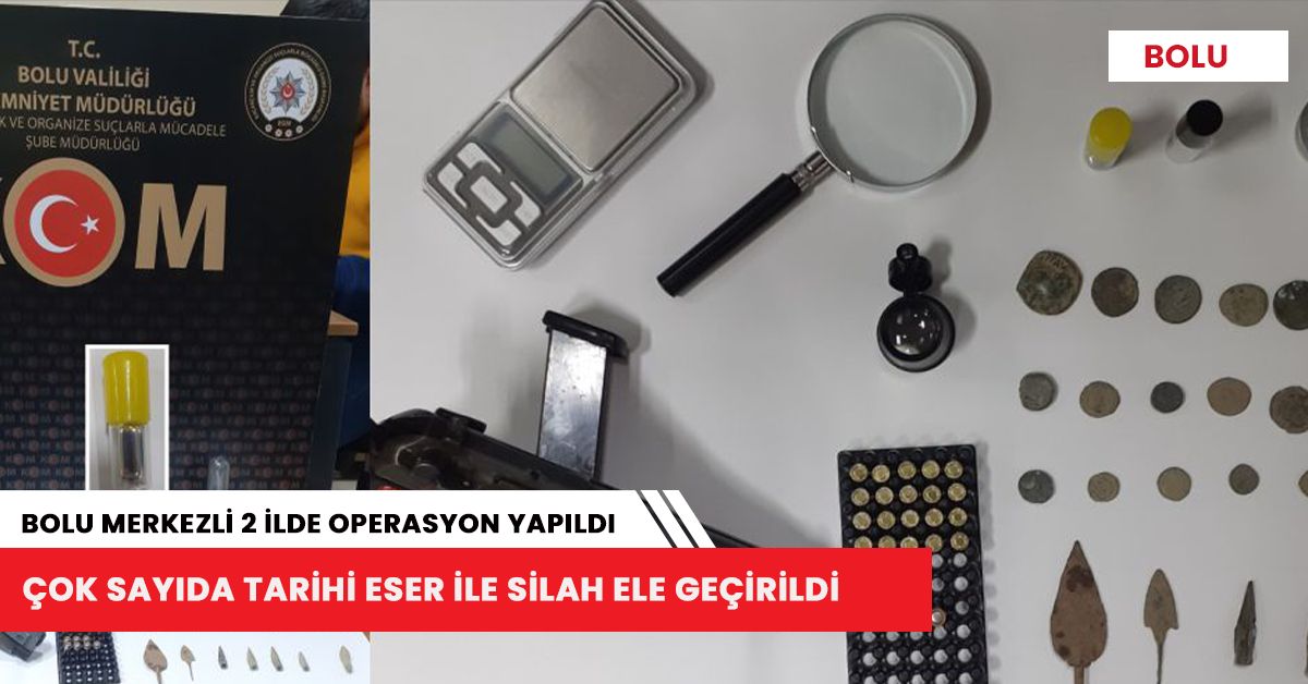 Bolu merkezli 2 ilde operasyon