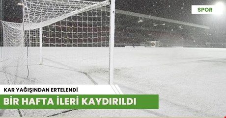 Kar yağışı sporu da etkiledi