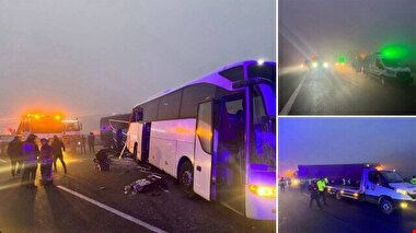 Katliam gibi kaza 11 ölü 57 yaralı