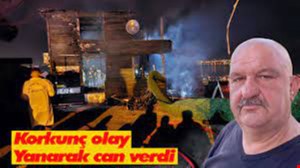 Korkunç olay yanarak can verdi!