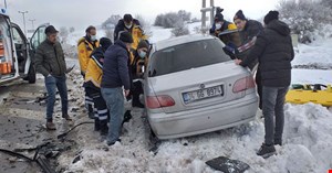 Yeniçağa'da trafik kazası