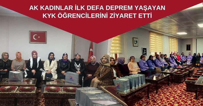 AK KADINLAR GENÇLERİ YALNIZ BIRAKMADI