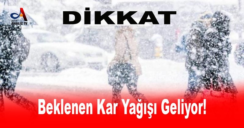 Beklenen Kar Yağışı Geliyor!