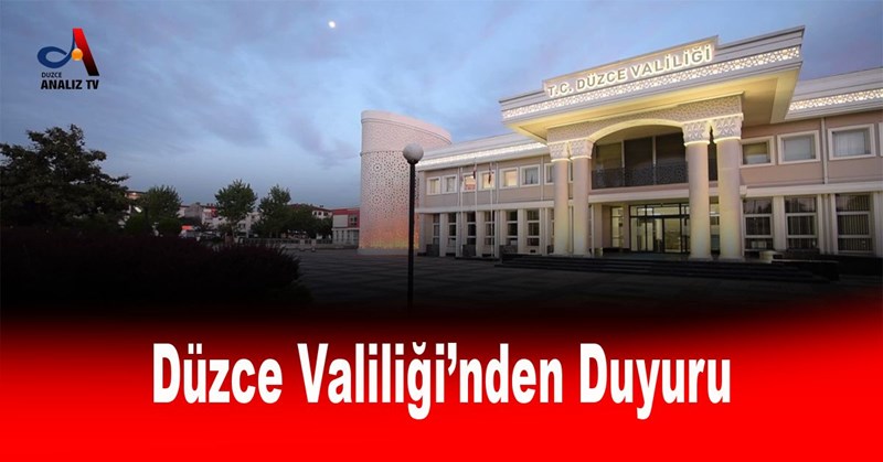 Değerli Düzceliler;