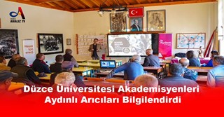 Düzce Üniversitesi Akademisyenleri Aydınlı Arıcıları Bilgilendirdi
