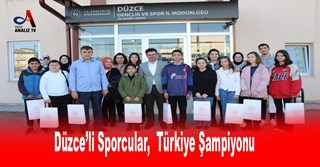 Düzce’li Sporcular, Türkiye Şampiyonu