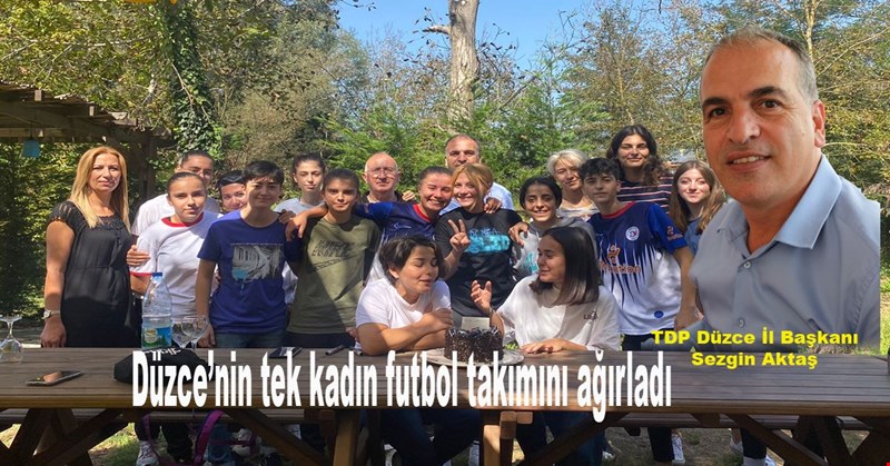 Düzce’nin tek kadın futbol takımını ağırladı