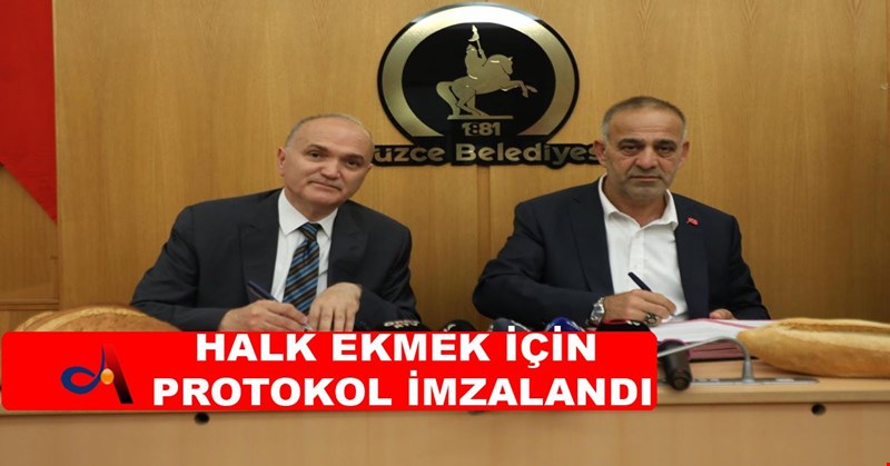 HALK EKMEK İÇİN PROTOKOL İMZALANDI
