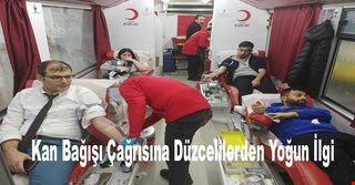 Kan Bağışı Çağrısına Düzcelilerden Yoğun İlgi