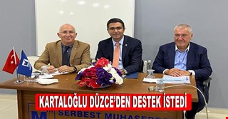 KARTALOĞLU DÜZCELİ MUHASEBECİLER DESTEK İSTEDİ