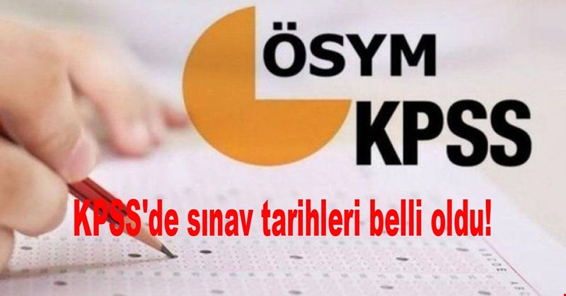KPSS'de sınav tarihleri belli oldu!