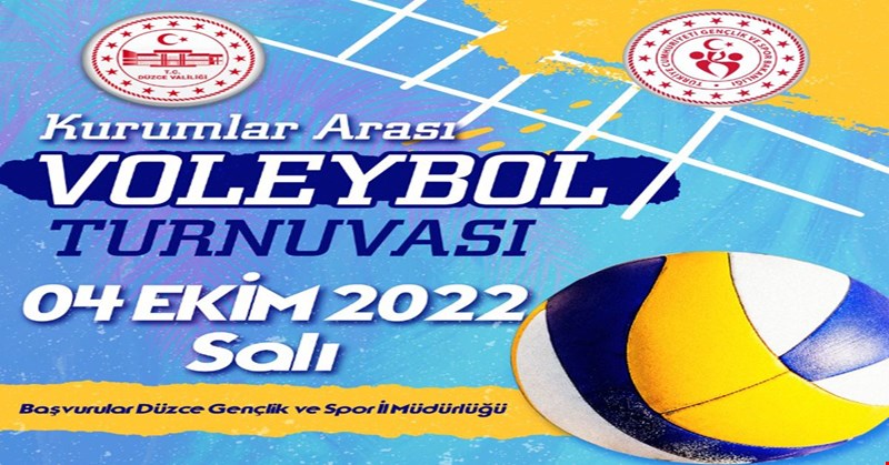 Kurumlar Arası Voleybol Turnuvası Başlıyor