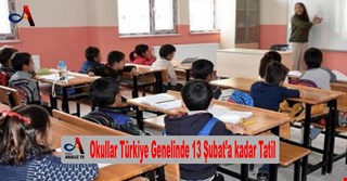 Okullar Türkiye Genelinde 13 Şubat’a kadar Tatil
