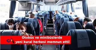 Otobüs ve minibüslerde yeni kural herkesi memnun etti!