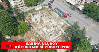 SABİHA ULUSOY KÜTÜPHANESİ YÜKSELİYOR