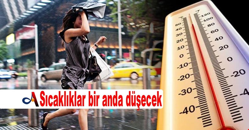 Sıcaklıklar bir anda düşecek