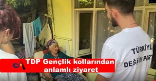TDP Gençlik kollarından anlamlı ziyaretler