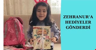 ZEHRANUR’A HEDİYELER GÖNDERDİ