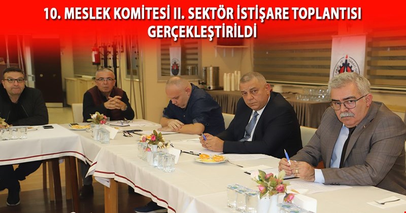 10. Meslek Komitesi II. Sektör İstişare Toplantısı Gerçekleştirildi