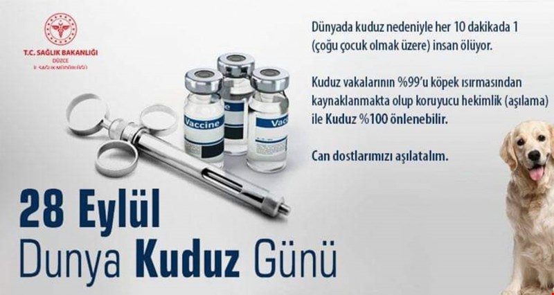 28 EYLÜL DÜNYA KUDUZ GÜNÜ