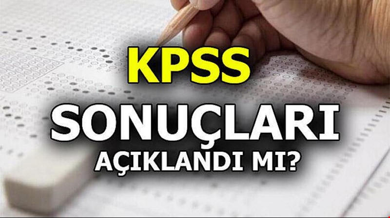 KPSS 2020 SONUÇLARI AÇIKLADI