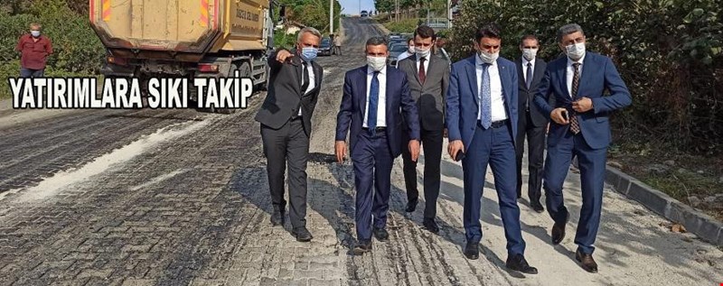 VALİ AKÇAKOCA YATIRIMLARINI İNCELEDİ