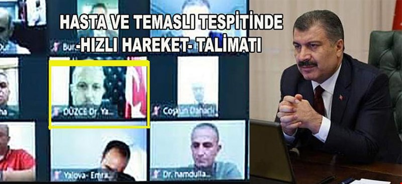 81 İL SAĞLIK MÜDÜRÜYLE VİDEO KONFERANS