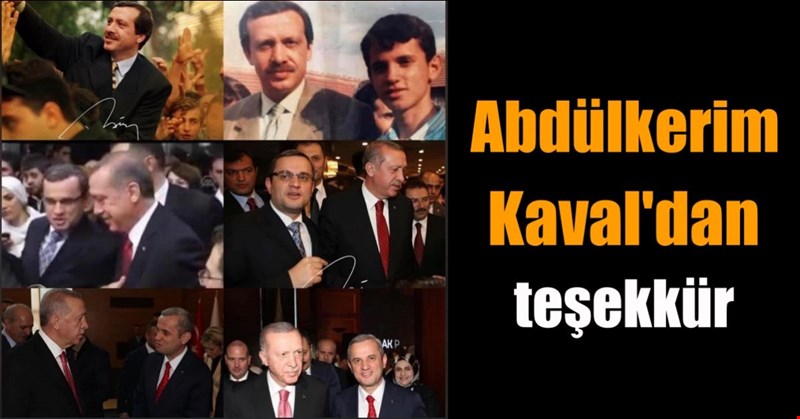Abdülkerim Kaval'dan teşekkür