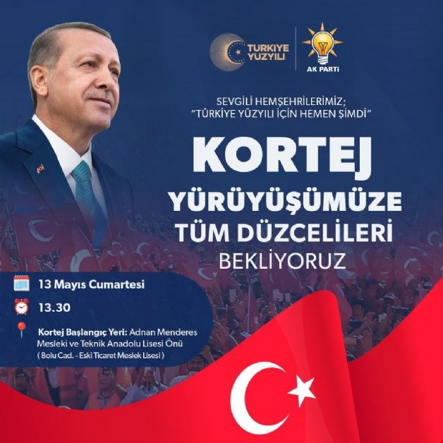 AK PARTİ’DEN “TÜRKİYE YÜZYILI İÇİN HEMEN ŞİMDİ” YÜRÜYÜŞÜ