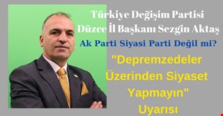 Ak Parti Siyasi Parti Değil mi?