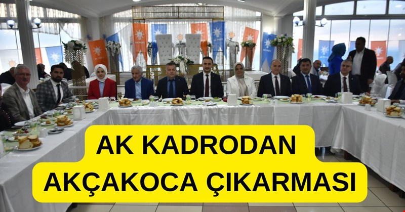 AKÇAKOCA AK KADROYU BAĞRINA BASTI