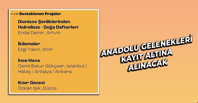 Anadolu Gelenekleri Kayıt Altına Alınacak