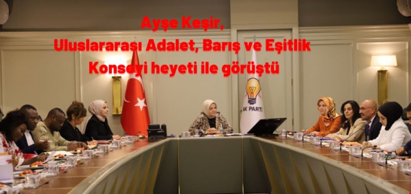 Ayşe Keşir, Uluslararası Adalet, Barış ve Eşitlik Konseyi heyeti ile görüştü