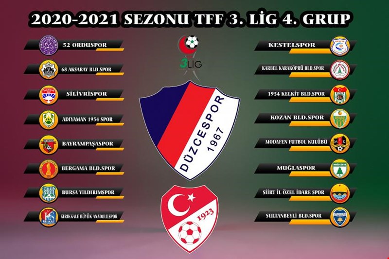 DÜZCESPSOR 3.LİG 4.GRUPTA MÜCADELE EDECEK...