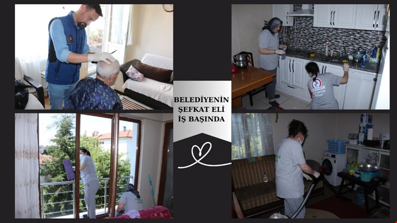 BELEDİYENİN ŞEFKAT ELİ İŞ BAŞINDA