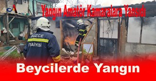Beycilerde Yangın