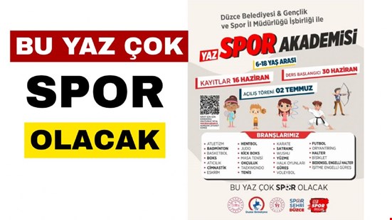 BU YAZ ÇOK ‘SPOR’ OLACAK