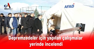 Çalışmalar yerinde incelendi