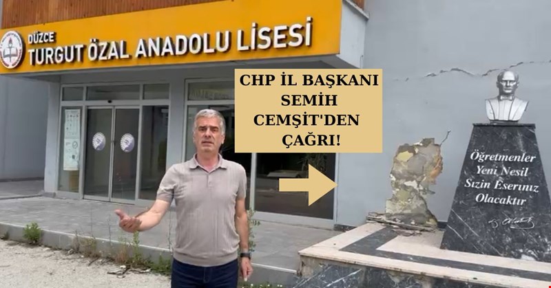CHP İL BAŞKANI SEMİH CEMŞİT'DEN ÇAĞRI!
