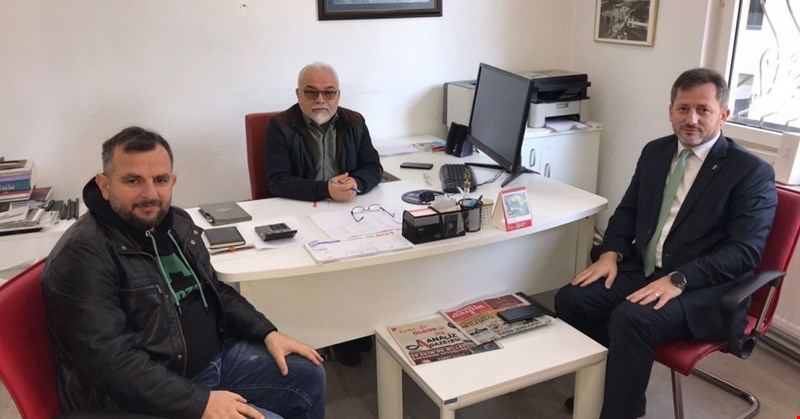 Dr. Numan Çabuk'tan Gazetemize Ziyaret