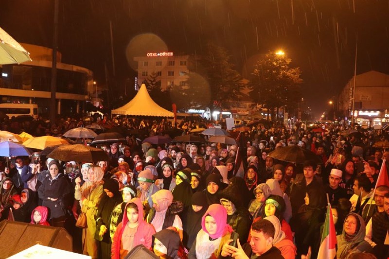DÜZCE FİLİSTİN’İ UNUTMUYOR