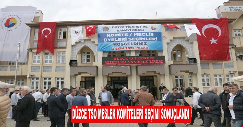 DÜZCE TSO MESLEK KOMİTELERİ SEÇİMİ SONUÇLANDI