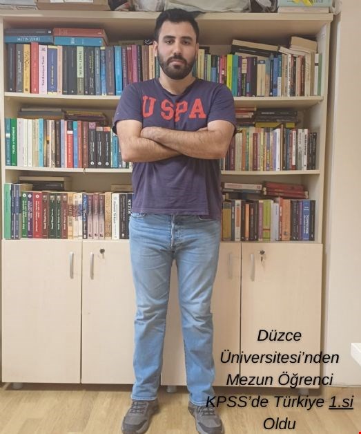 Düzce Üniversitesi’nden Mezun Öğrenci KPSS’de Türkiye 1.si Oldu