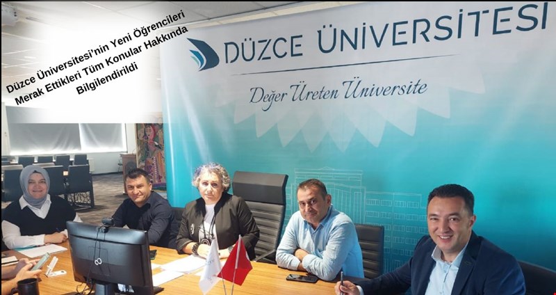 Düzce Üniversitesi’nin Yeni Öğrencileri Merak Ettikleri Tüm Konular Hakkında Bilgilendirildi