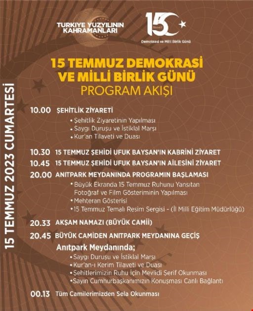 DÜZCE'DE 15 TEMMUZ ANIT PARK MEYDANI'NDA BULUŞUYORUZ!
