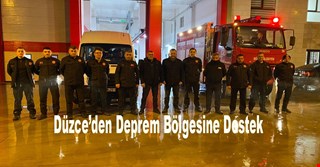 Düzce’den Deprem Bölgesine Destek