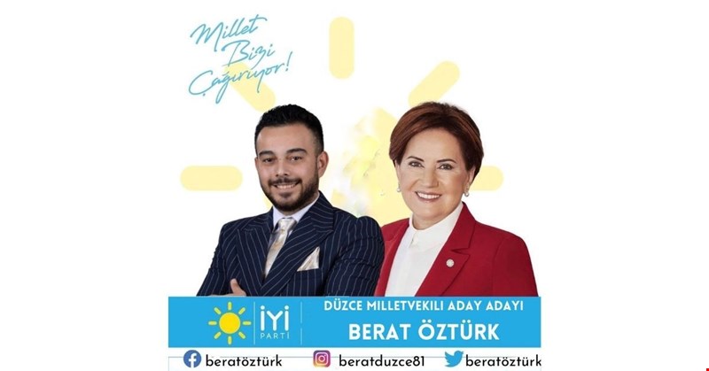 DÜZCE'NİN EN GENÇ MİLLETVEKİLİ ADAY ADAYI İYİ PARTİDEN