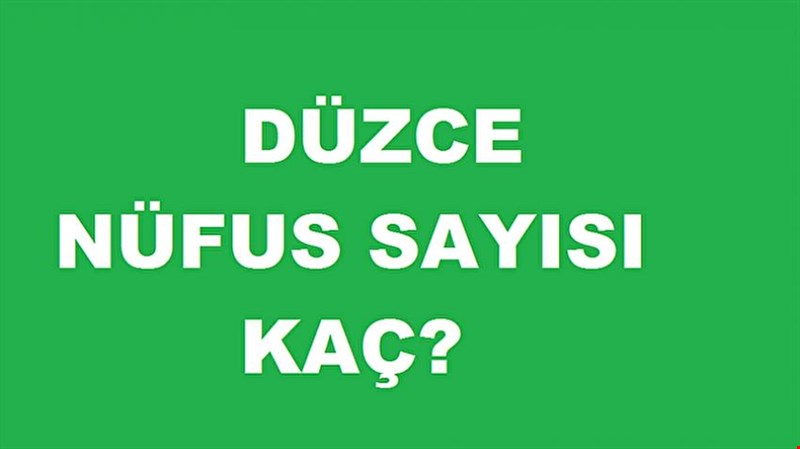 NÜFUSUMUZ ARTIYOR.