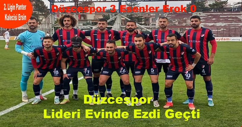 Düzcespor Lideri Evinde Ezdi Geçti