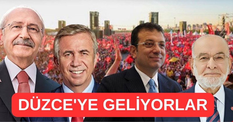 DÜZCEYE GELİYORLAR
